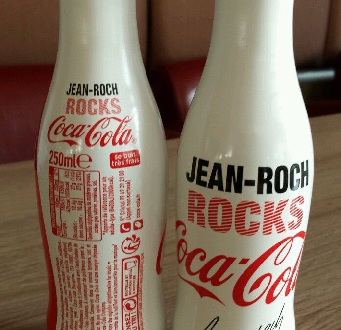 Bouteille collector Coca-Cola « Jean-Roch Rocks »