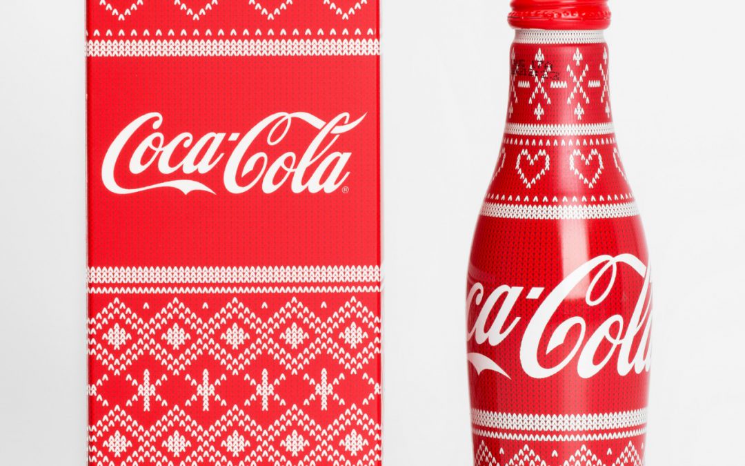 La bouteille Coca-Cola de Noël était aussi disponible en coffret