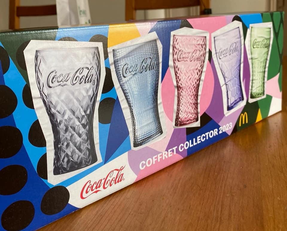Collection Complète Verre Coca Cola McDonald's 2023